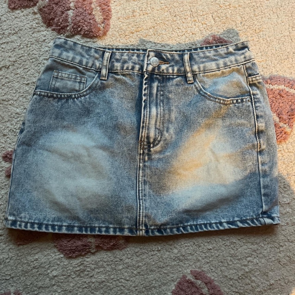 Denim Mini Skirt
